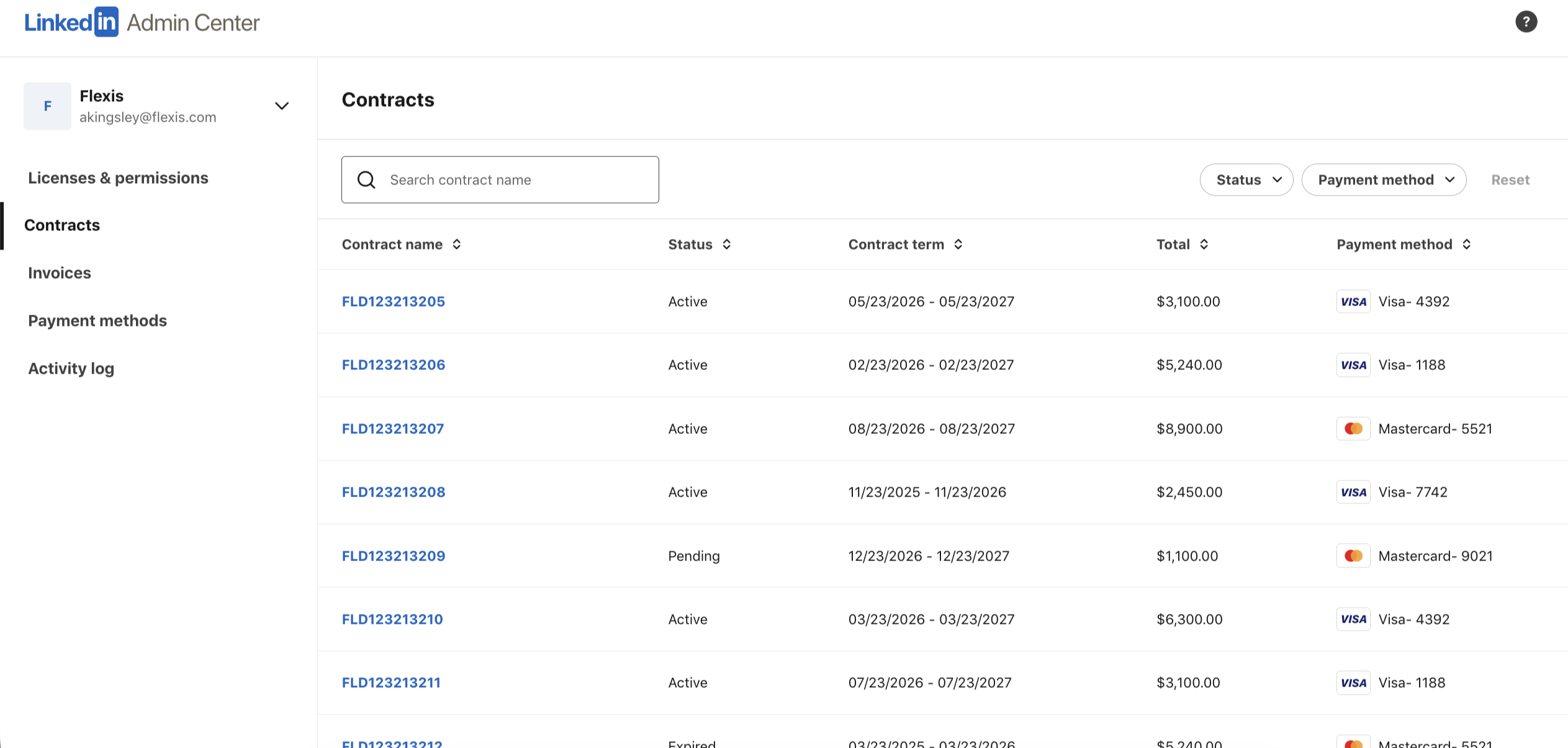 LinkedIn Admin Center